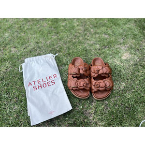 Valentino Garavani Brown 03 Rose Edition Atelier Petal Sandals EU 41.5 US 11.5